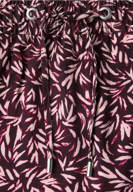 Gemusterter Rock mulberry red