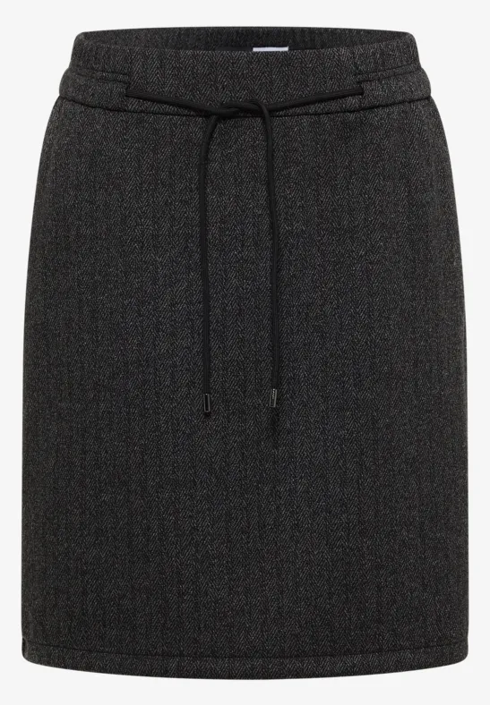 Gemusterter Jogg-Skirt Black