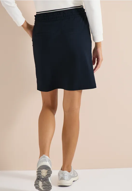 Jupe mi-longue avec détail rayé universal blue