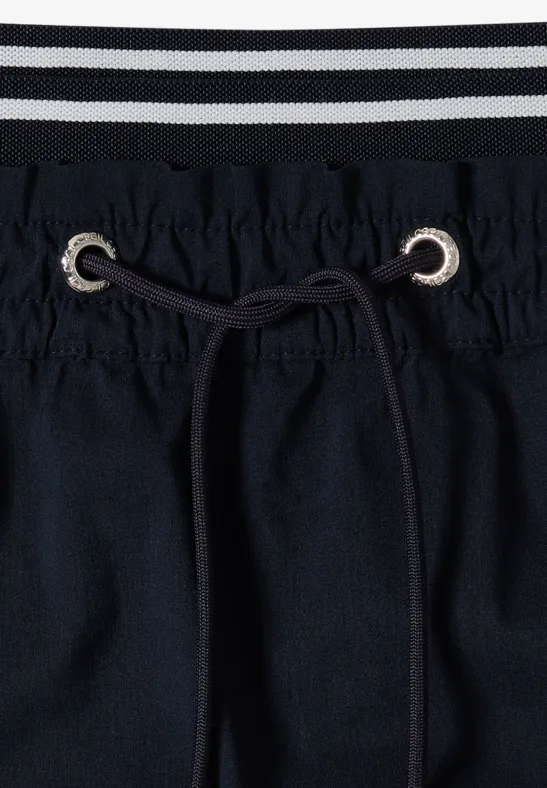 Jupe mi-longue avec détail rayé universal blue