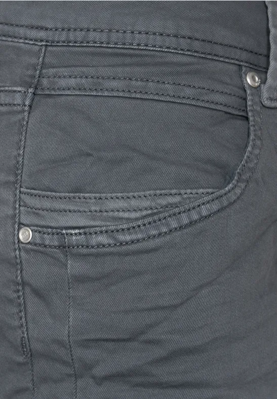 Loose Fit Hose mit Stretch dark silver