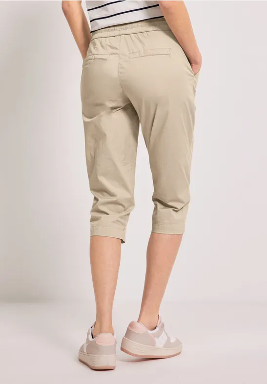 Pantalon papertouch coupe classique raffia beige