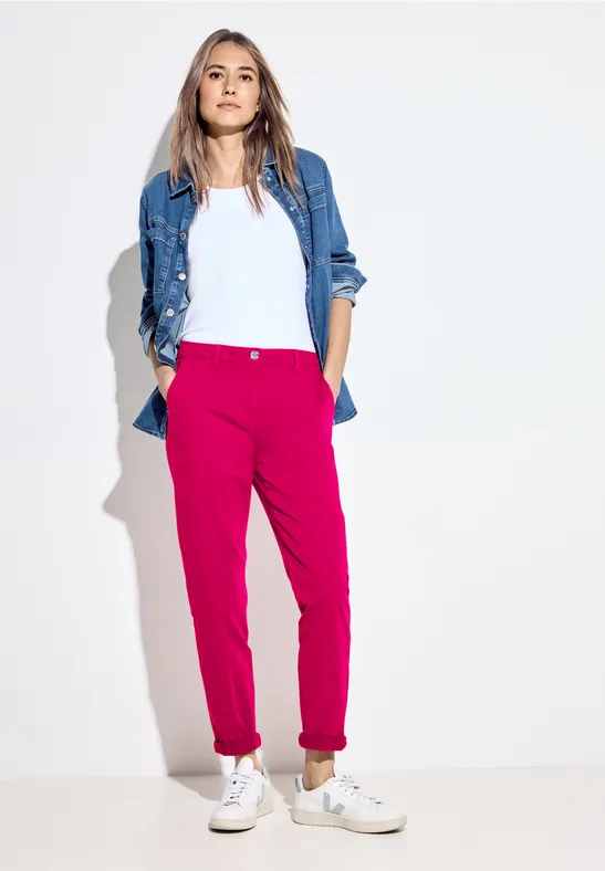 Pantalon chino coupe classique pink sorbet