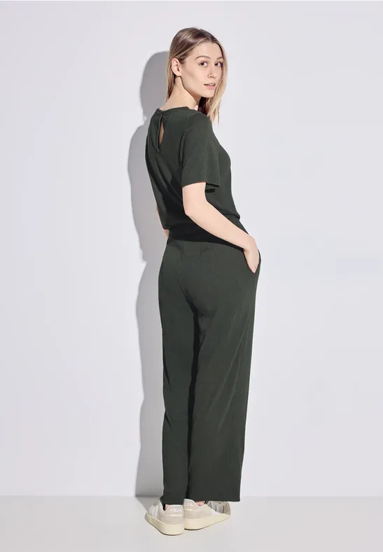 Casual fit jumpsuit strong khaki