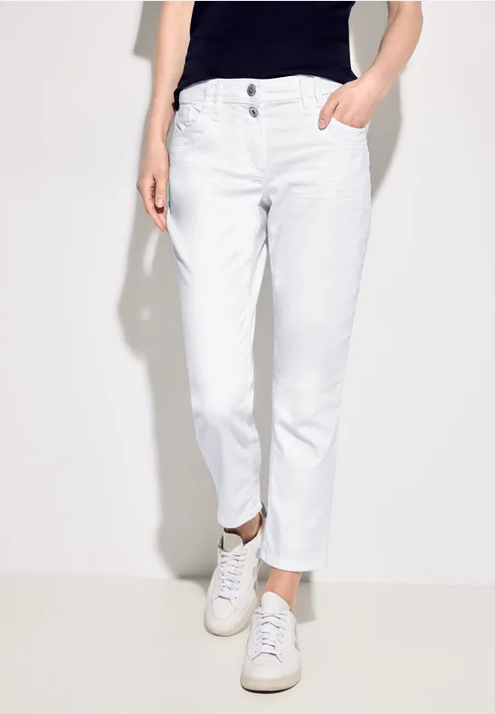 Witte slim fit jeans White