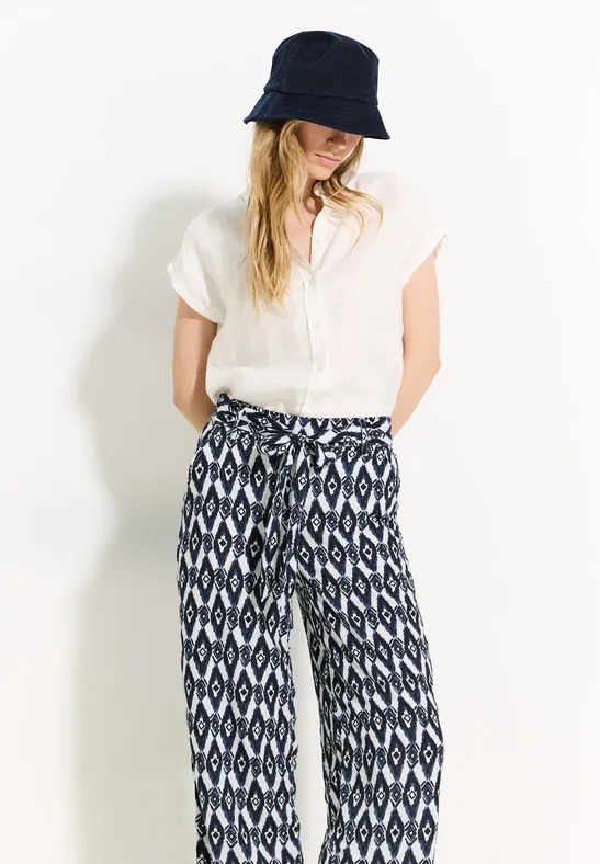 Pantalon à imprimé vanilla white