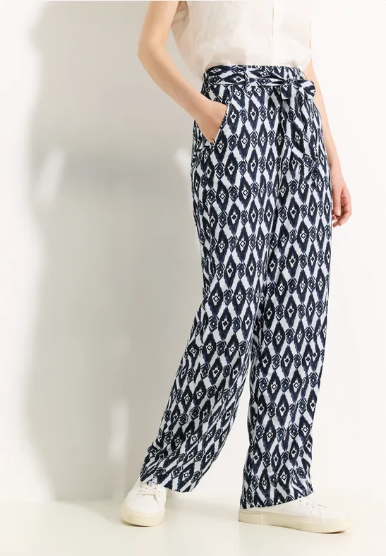 Pantalon à imprimé vanilla white