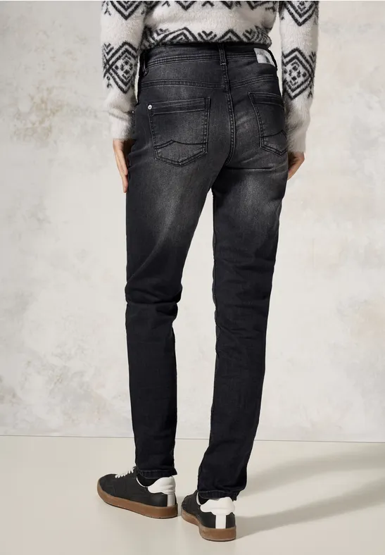 Jeans à la coupe slim dark grey washed