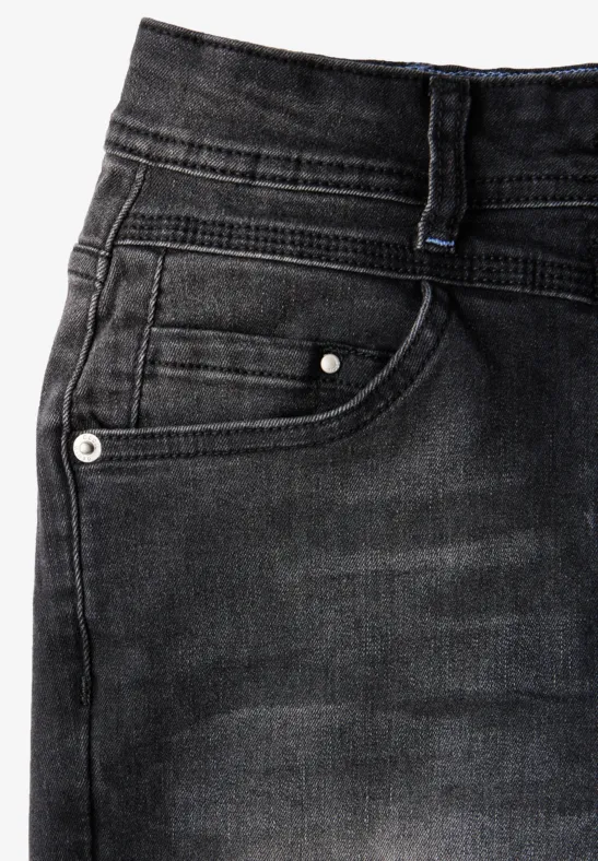 Jeans à la coupe slim dark grey washed