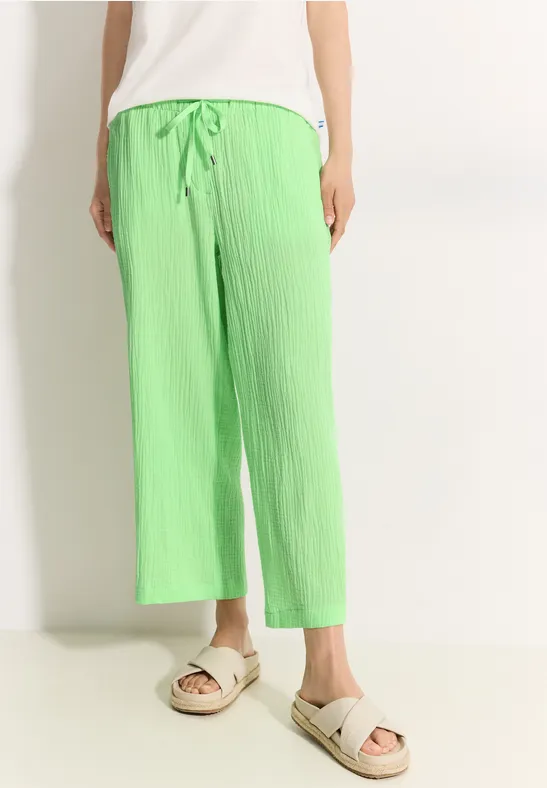 7/8 Musselin Hose matcha lime