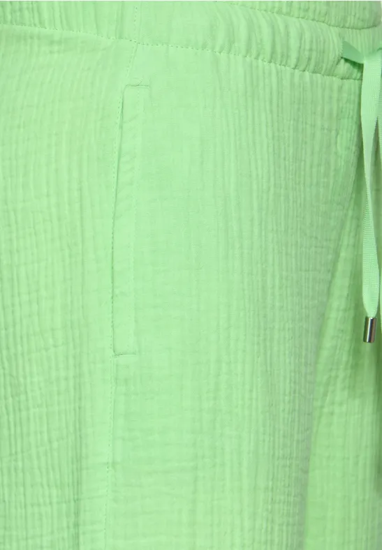 7/8 Musselin Hose matcha lime
