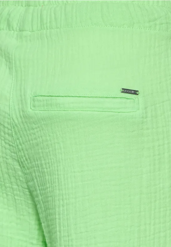 7/8 Musselin Hose matcha lime