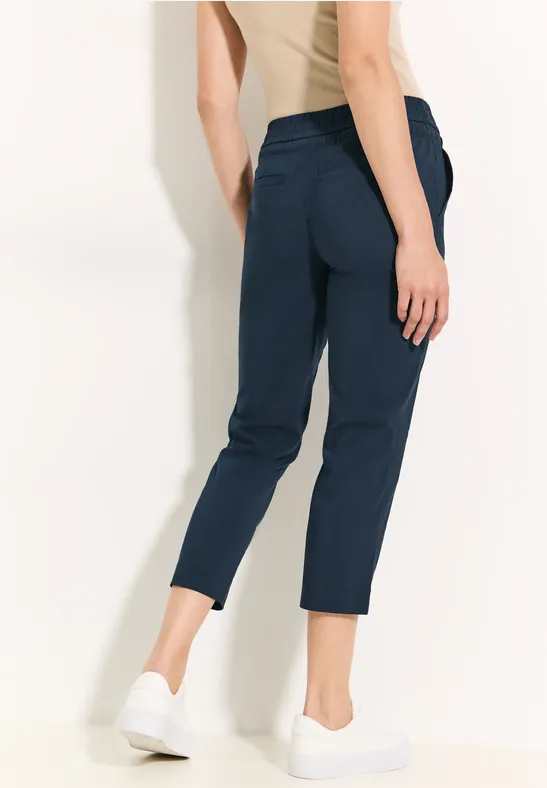 Pantalon 7/8 coupe classique dark petrol blue