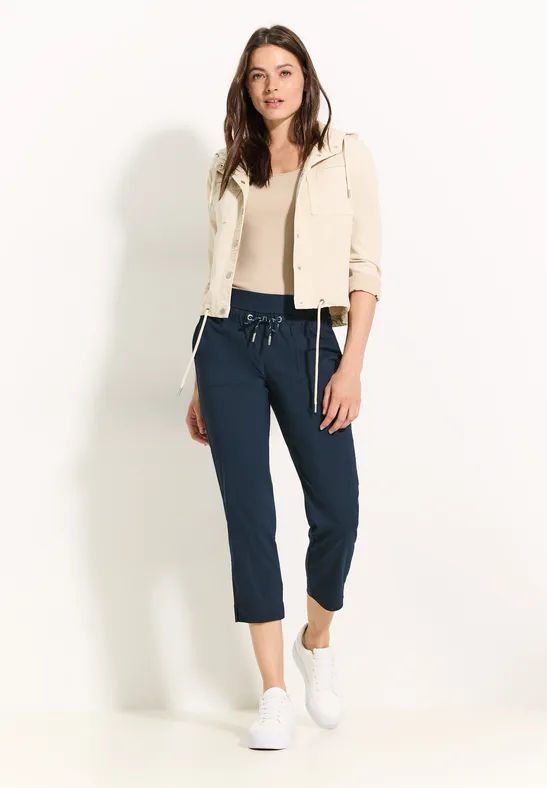 Pantalon 7/8 coupe classique dark petrol blue