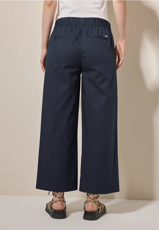 Pantalon 7/8 coupe ample universal blue