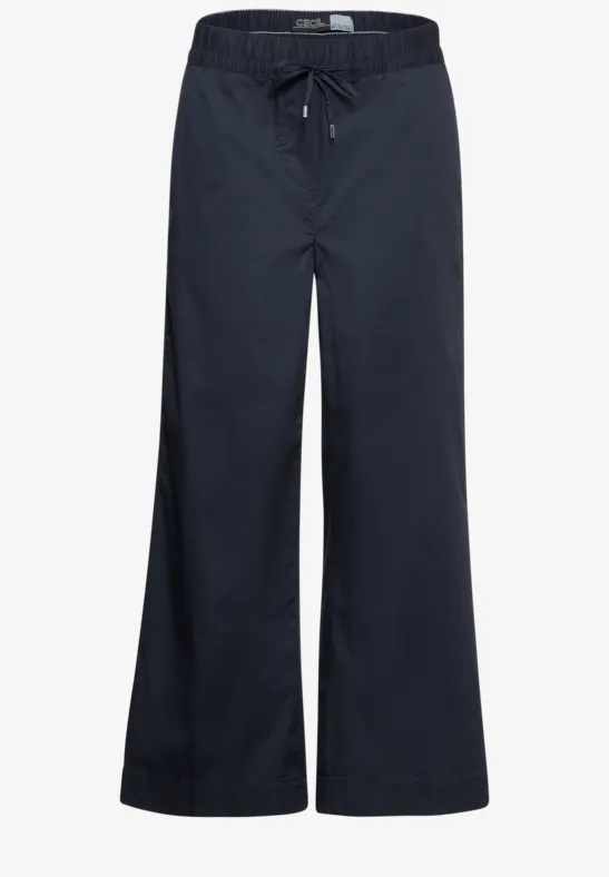 Pantalon 7/8 coupe ample universal blue