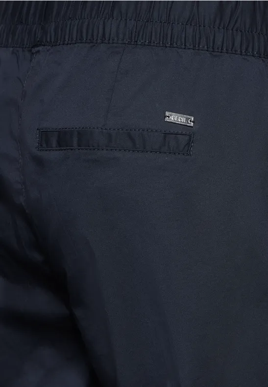 Pantalon 7/8 coupe ample universal blue