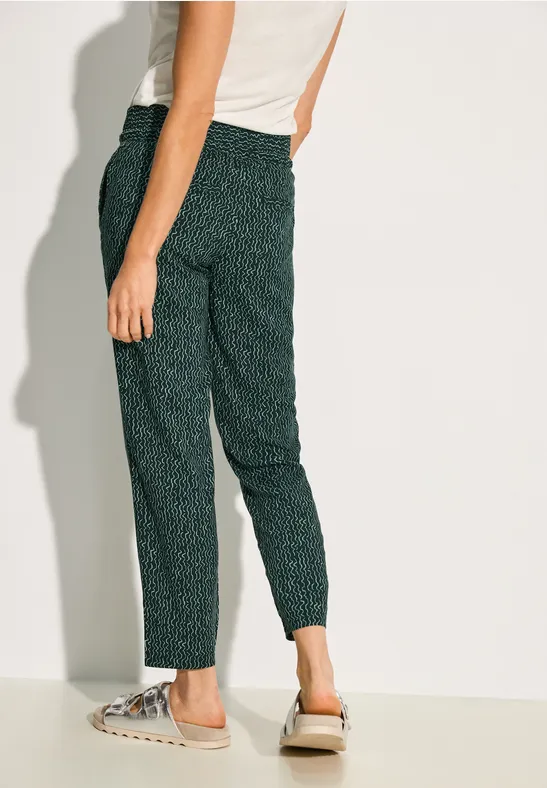 Pantalon loose fit fir green