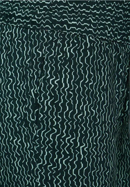 Pantalon loose fit fir green