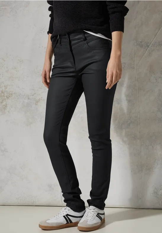 Pantalon enduit Black