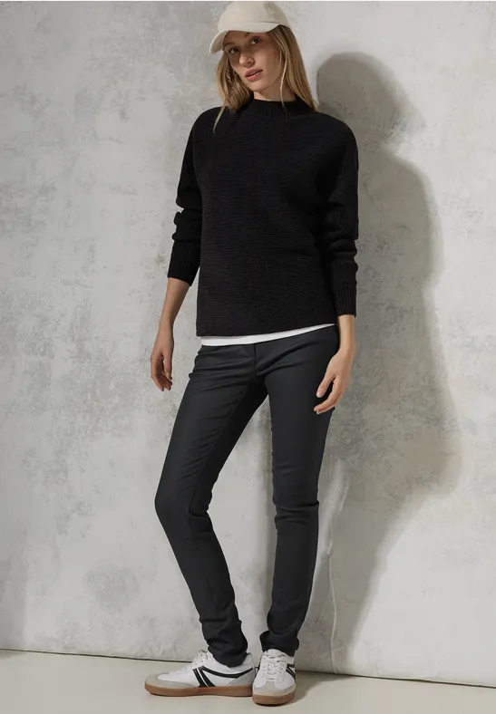 Pantalon enduit Black