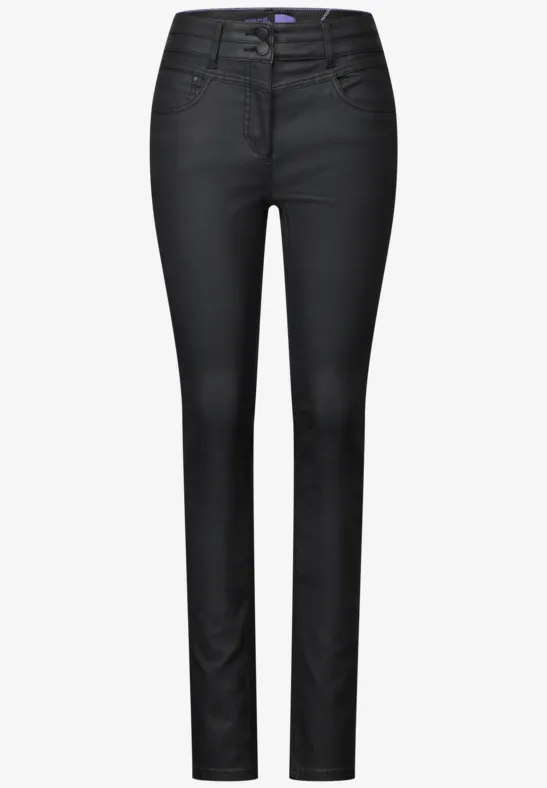 Pantalon enduit Black