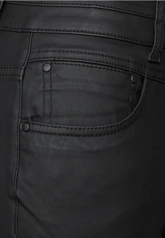 Pantalon enduit Black