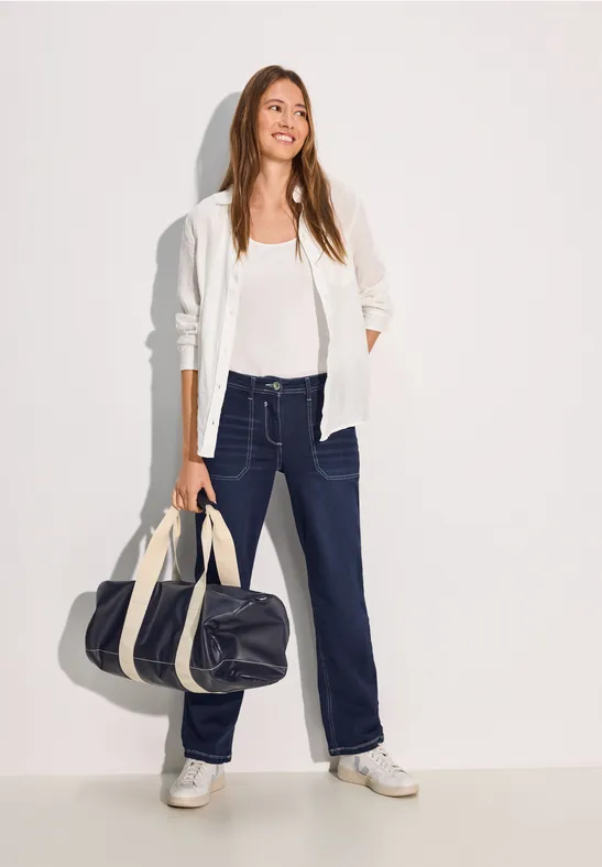 Jeans Loose Fit Dark blue wash