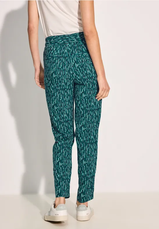 Losse broek fir green