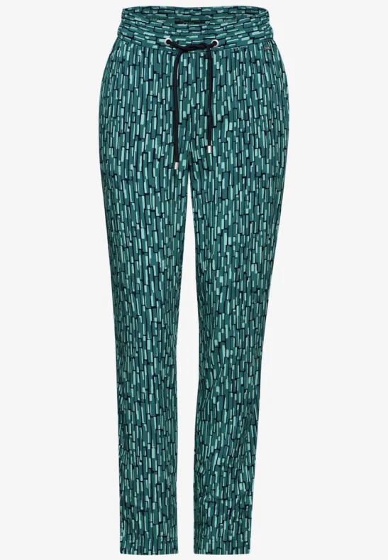 Losse broek fir green