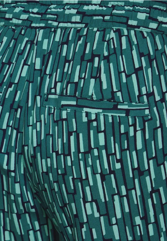 Losse broek fir green