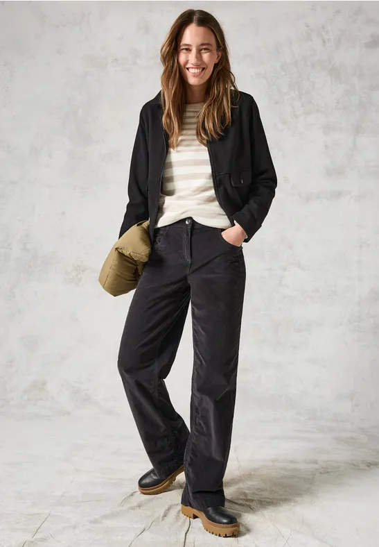 Pantalon loose fit carbon grey