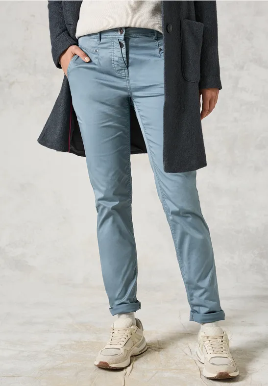 Hose im Slim Fit dove blue