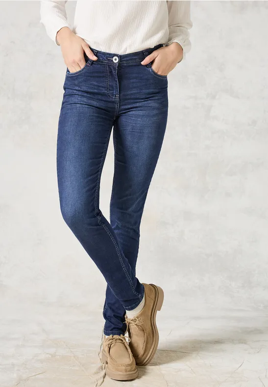 Jeans à la coupe slim Dark blue wash
