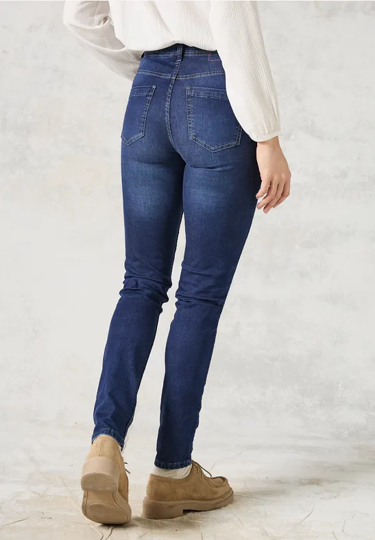 Jeans à la coupe slim Dark blue wash
