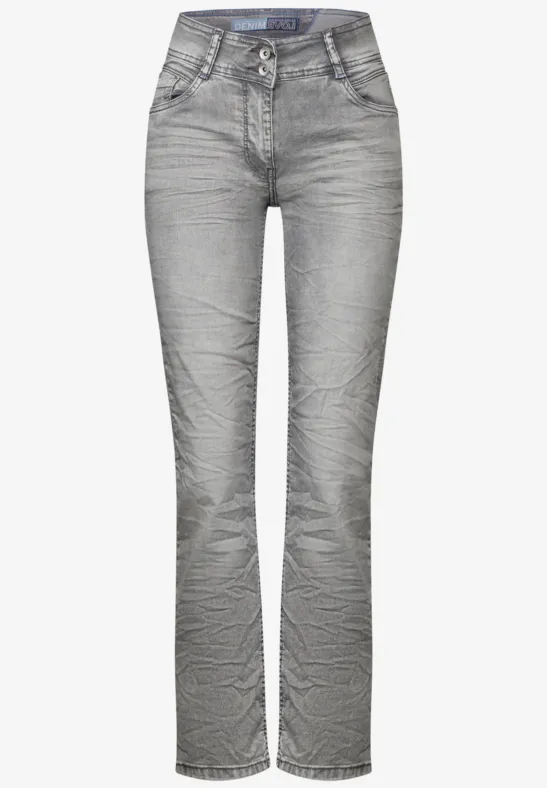 Jeans droits light grey stone wash