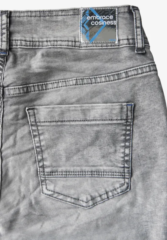 Jeans droits light grey stone wash