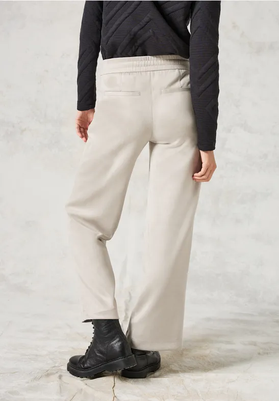 Pantalon en velours soft silver