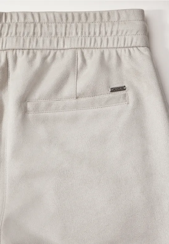 Pantalon en velours soft silver