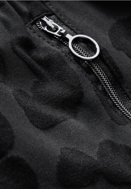 Hose mit Leo-Muster Black