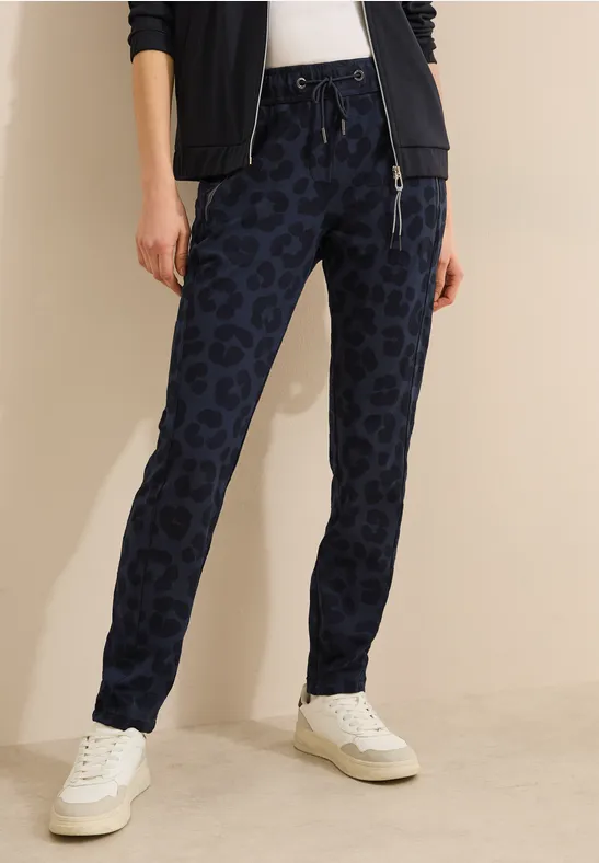 Hose mit Leo-Muster universal blue