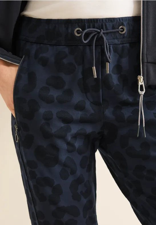 Hose mit Leo-Muster universal blue