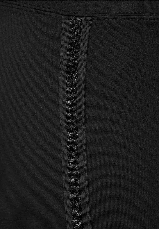 Leggings mit Glitzer-Tape Black
