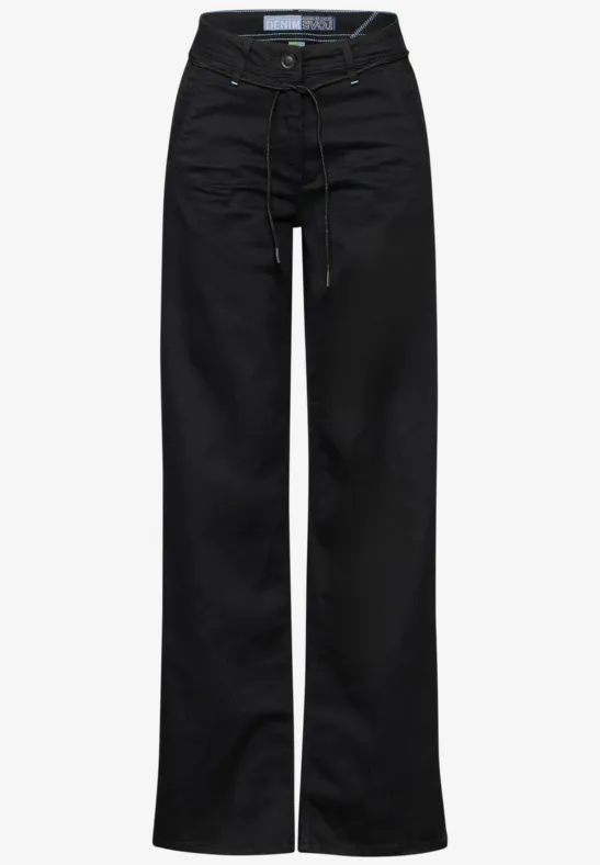 Jeans met wijde pijpen Black