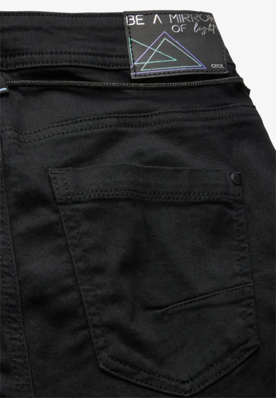 Jeans met wijde pijpen Black