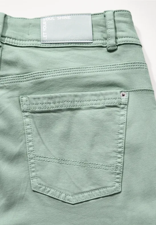 Pantalon à la coupe slim glaced salvia green