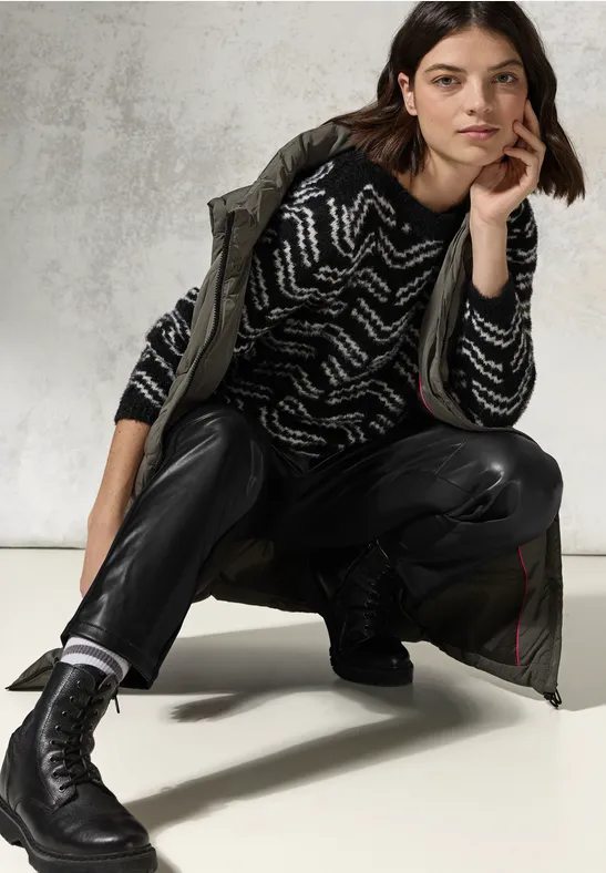 Hose mit beschichteter Front Black