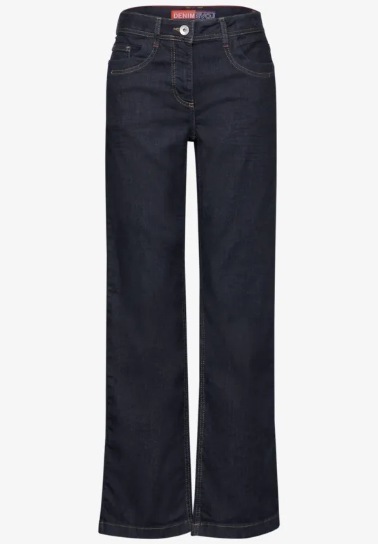 Wide Leg Jeans rinsed wash