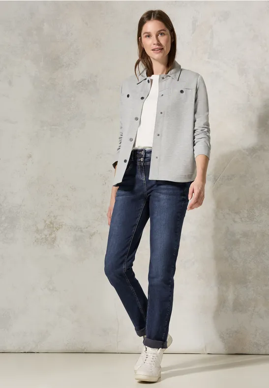 Straight Leg Jeans blue black random wash