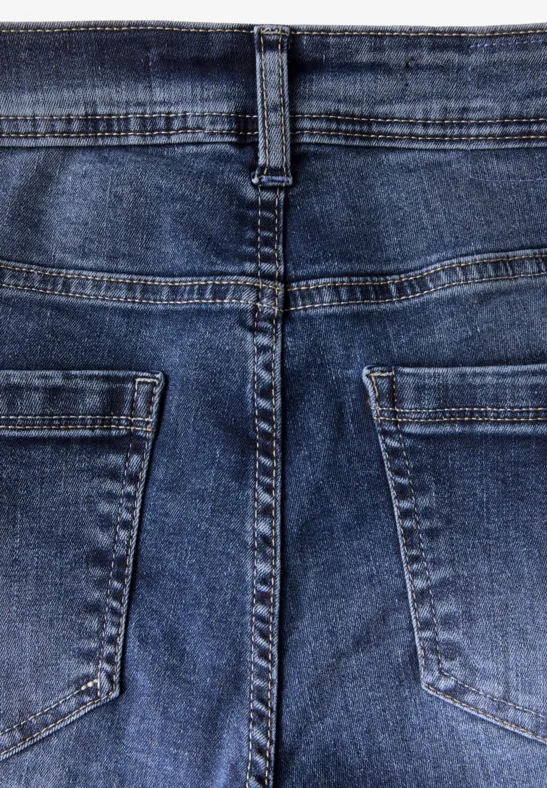 Straight Leg Jeans mid blue wash